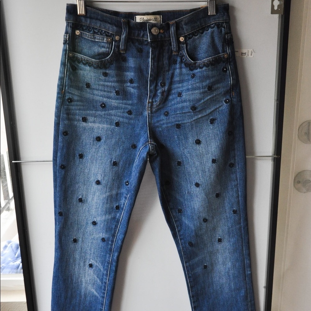 NWT Madewell high rise slim boy jeans size 25